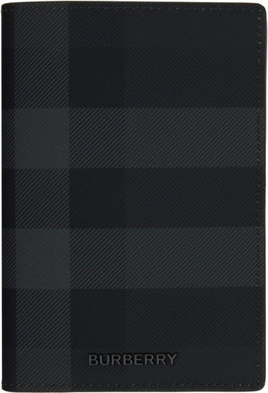 Peňaženka Burberry Burberry Check Passport Holder Čierna | 8073278, 0