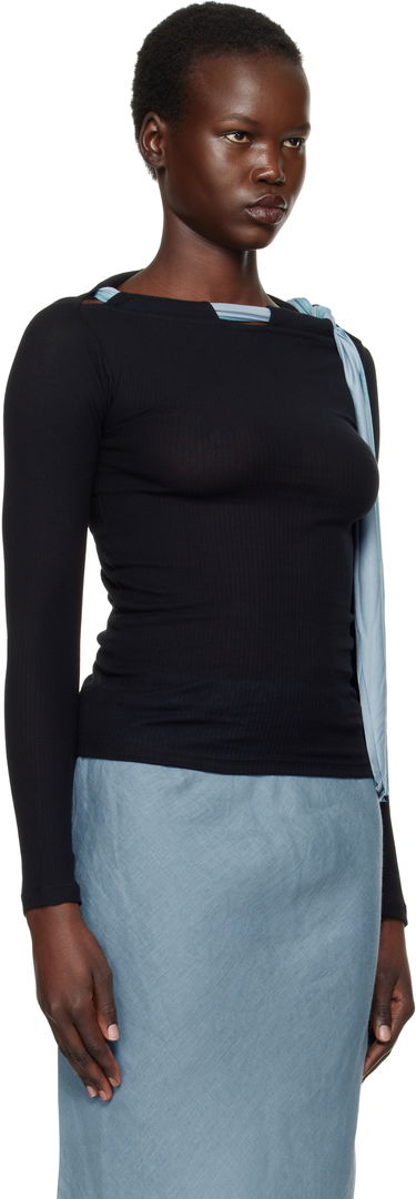 Sveter Baserange Baserange Circ Long Sleeve T-Shirt Čierna | TOCIL-RB-SP25, 1