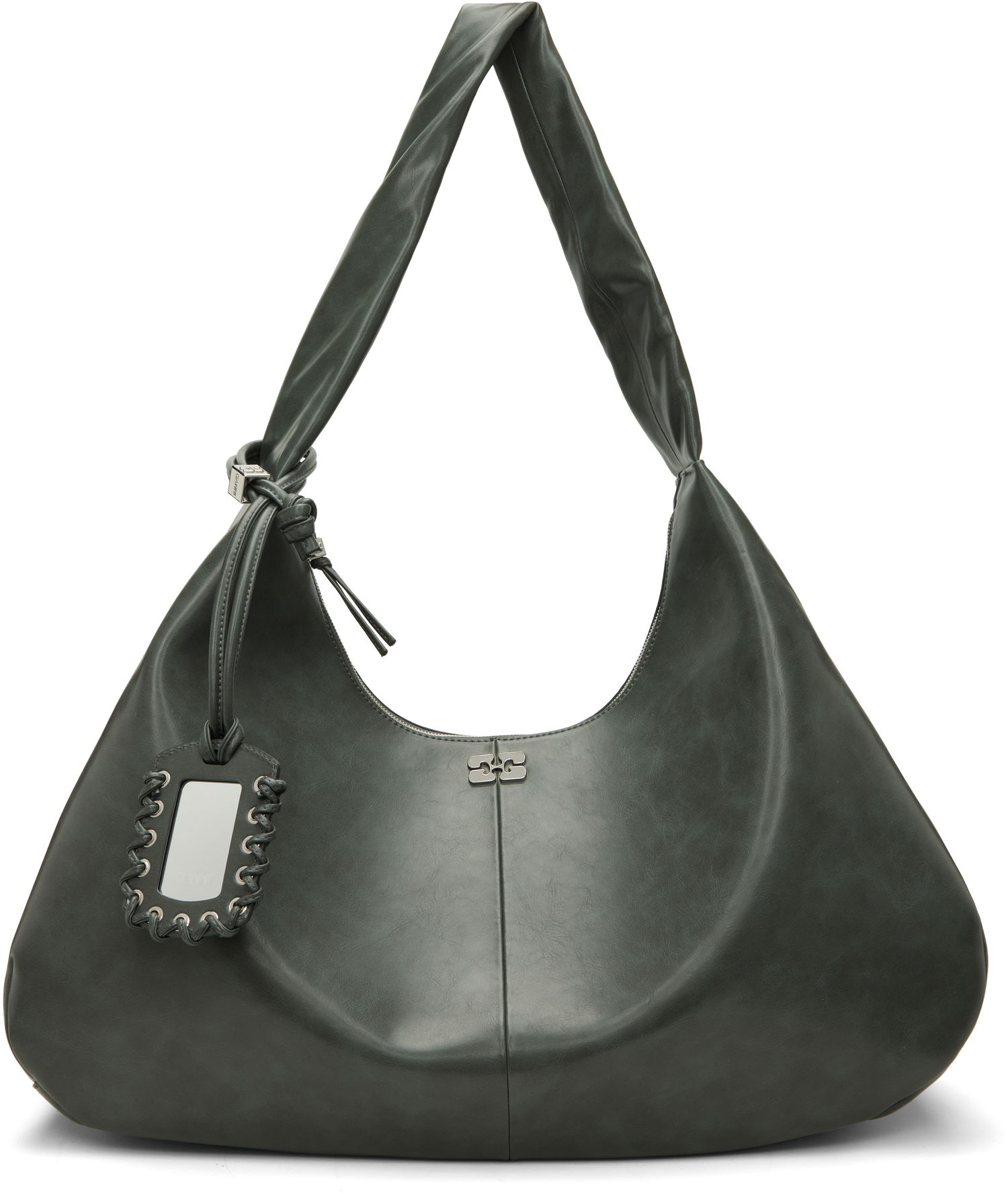 Kabelka GANNI XXL Hobo Bag with Detachable Mirror Tag Zelené | A6802, 0