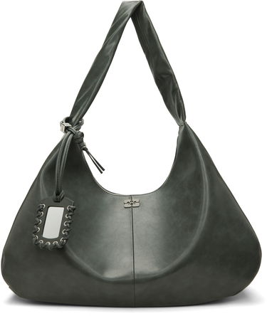 Kabelka GANNI XXL Hobo Bag with Detachable Mirror Tag Zelené | A6802, 0