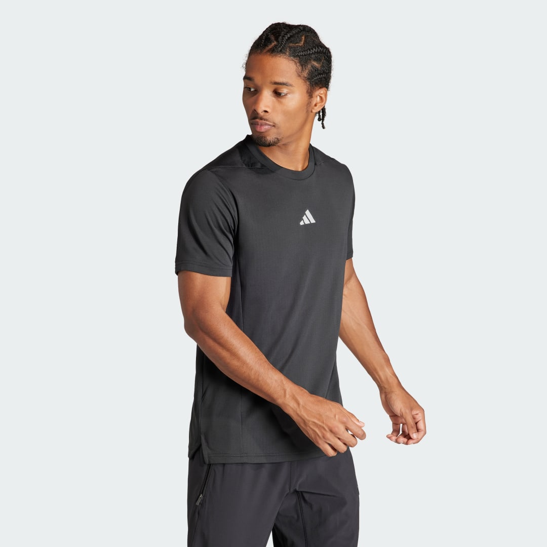 Tričko adidas Performance Designed for Training HIIT Workout HEAT.RDY Tee Šedá | IS3739, 0