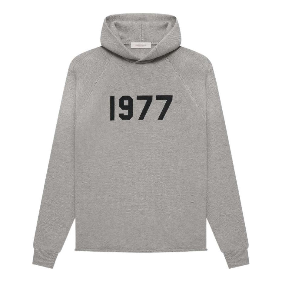 Mikina Fear of God Essentials Knit Hoodie With Hood Šedá | FOG-SS22-293, 0