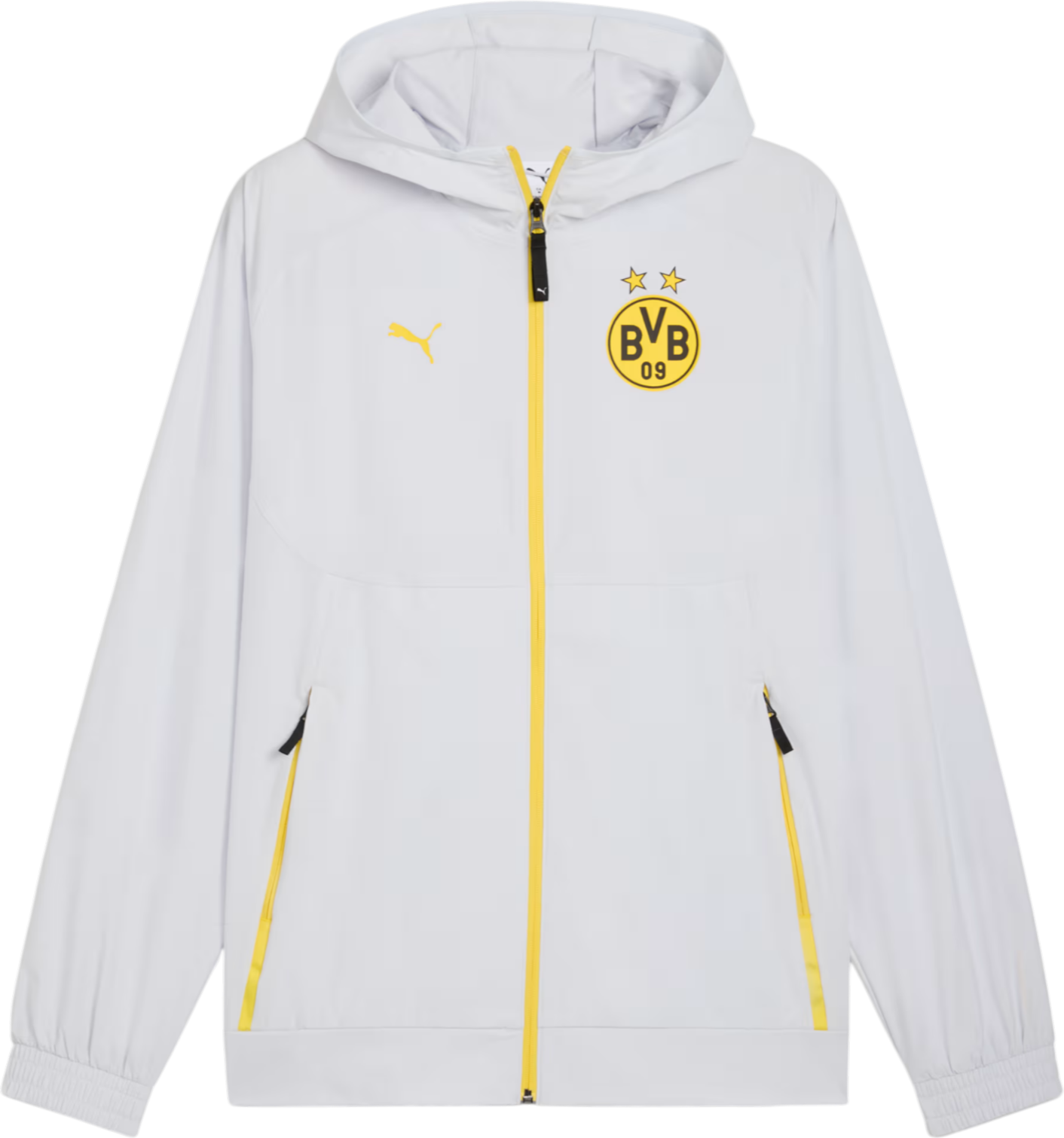 Bunda Puma Borussia Dortmund Tech Woven Jacket Biela | 781698-18, 0