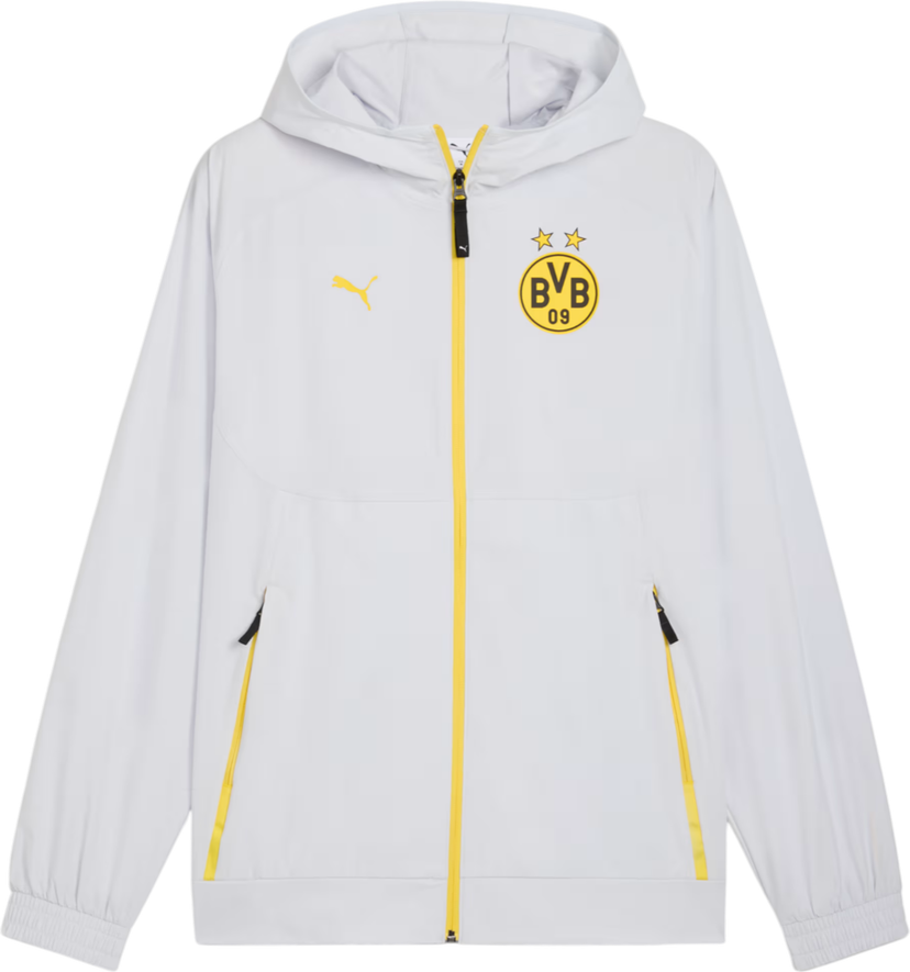 Bunda Puma Borussia Dortmund Tech Woven Jacket Biela | 781698-18