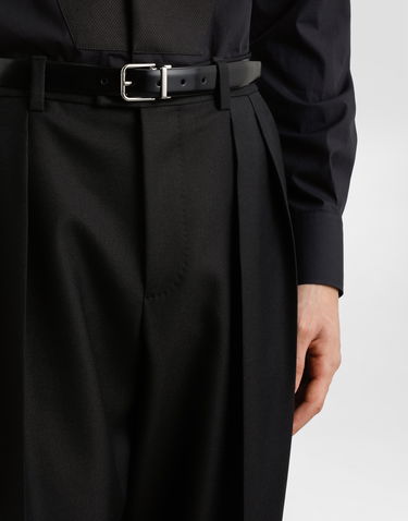 Nohavice Dolce & Gabbana Dolce & Gabbana Wool Gabardine Pleated Trousers 54 Čierna | GP166TFU21EN0000, 3