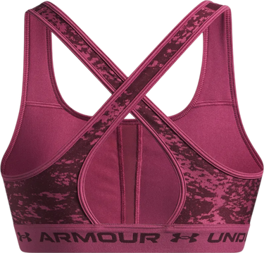 Podprsenka Under Armour Under Armour Crossback Mid Print Sports Bra Ružová | 1361042-659, 1