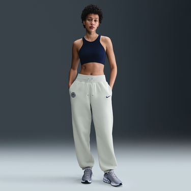 Tepláky Nike Inter Milan Phoenix Fleece High-Waisted Loose Fit Pants Béžová | HJ6319-092, 2