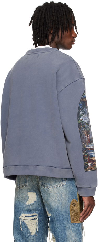 Mikina Who Decides War Who Decides War Apparent Crewneck Sweatshirt Modrá | 1110030010SS25, 2