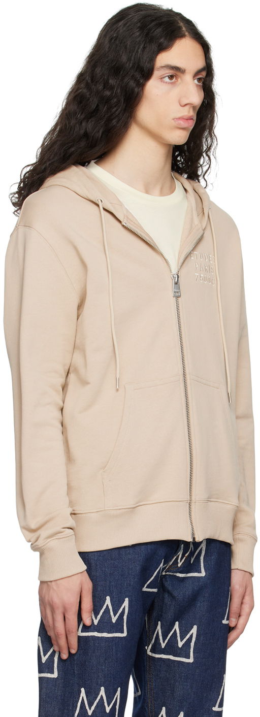 Mikina Études Études Klein Zip Hoodie Béžová | E23MM260A01504, 1