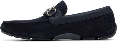 Tenisky a topánky FERRAGAMO Salvatore Ferragamo Gancini Ornament Driver Loafers Navy | 786963, 2