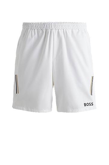 Šortky BOSS Matteo Berrettini Water-Repellent Shorts Biela | 50521655, 0
