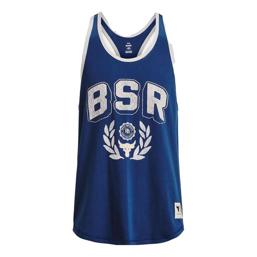 Tielko Under Armour Project Rock Graphic Training Tank Modrá | 1376942-471