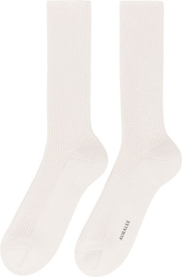 Ponožky AURALEE AURALEE Cotton Cashmere Low Gauge Socks Šedá | A00S01SX-M, 2