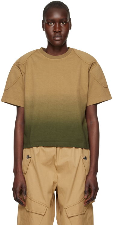 Crop Top Dion Lee Sunfade Gradient Cropped T-Shirt Hnedá | C3090R23, 0