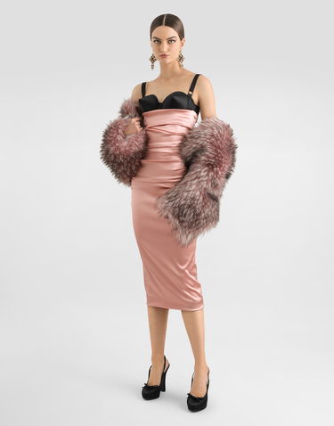 Vesta Dolce & Gabbana Dolce & Gabbana Faux Fur Cropped Shrug Ružová | F27FEFFUS0GF0568, 1
