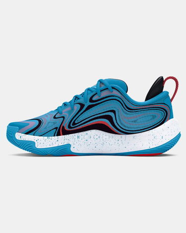 Tenisky a topánky Under Armour Unisex Spawn 6 Basketballschuhe Capri / Rot Solstice / Weiß 44.5 Tyrkysová | 3027259-400, 1