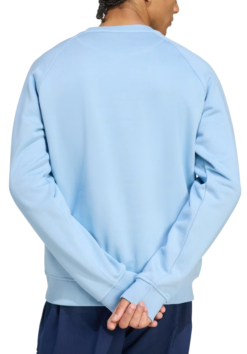 Mikina adidas Performance Trefoil Essentials Crew Sweatshirt Modrá | JW3524, 1