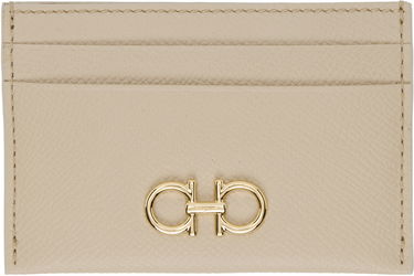 Peňaženka FERRAGAMO Salvatore Ferragamo Gancini Card Holder Béžová | 779465, 0
