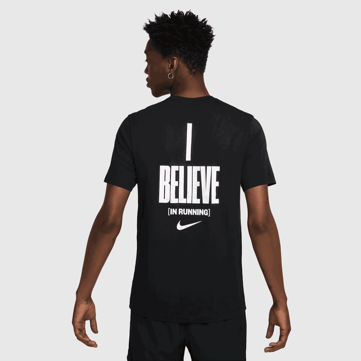 Tričko Nike Running T-Shirt "I Believe" Čierna | HJ3617-010, 0