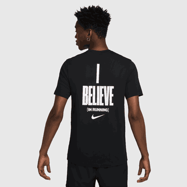 Tričko Nike Running T-Shirt "I Believe" Čierna | HJ3617-010, 0