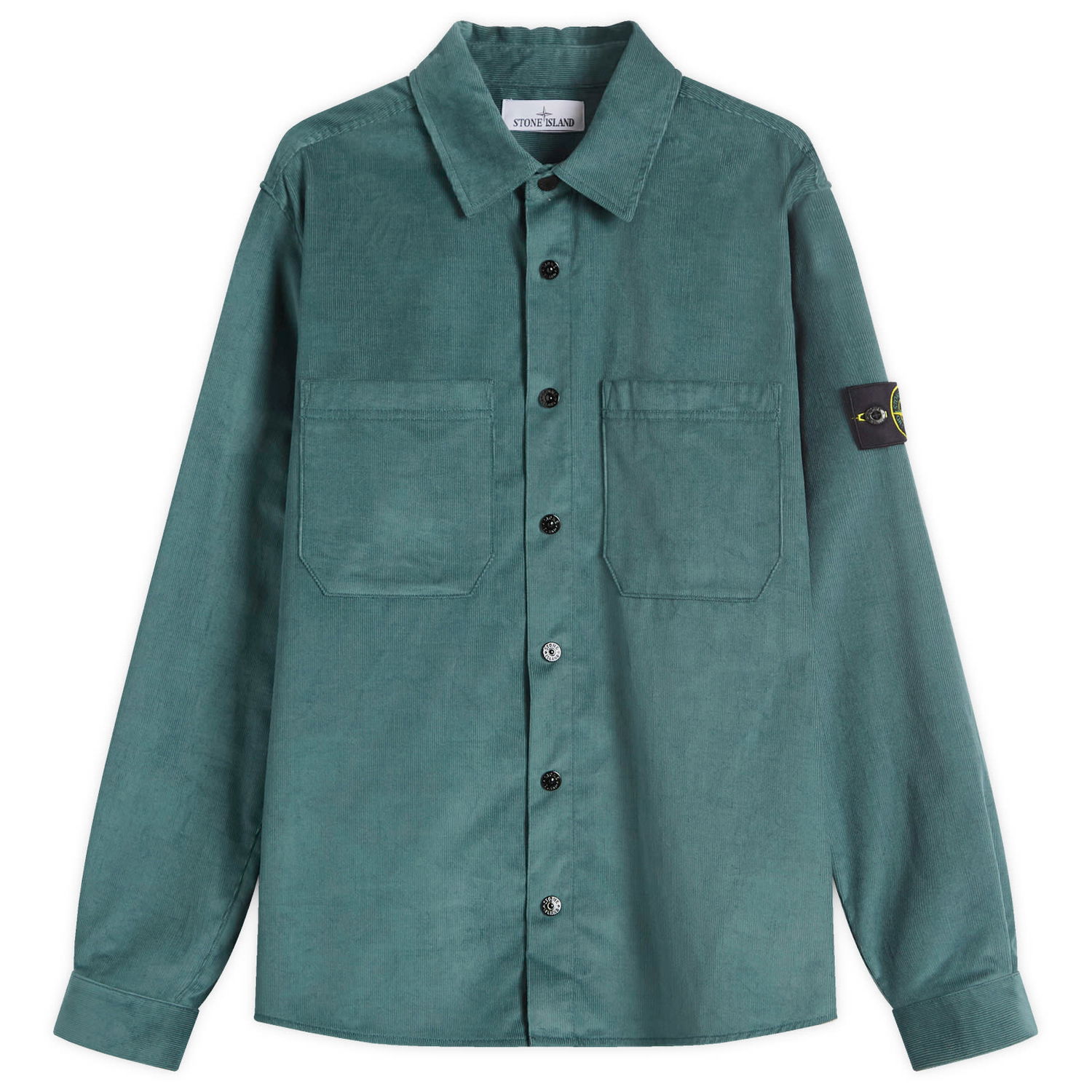Košeľa Stone Island Micro-Corduroy Overshirt, Size Large Zelené | K1S151200113-V0053, 0