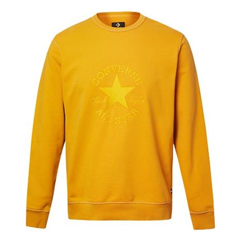 Sveter Converse Converse Logo Round Neck Pullover Žltá | 10020819-740