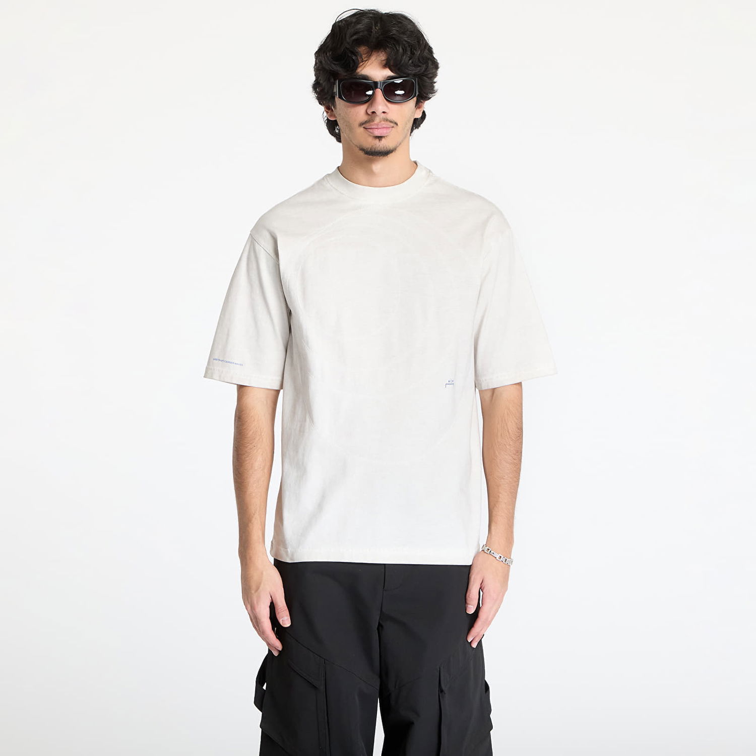 Tričko A-COLD-WALL* A-COLD-WALL* Frequency T-Shirt Biela | ACWMTS213 Beige, 0