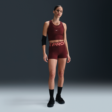 Tielko Nike Dri-FIT Nike Pro Cropped Training Tank Vínová | HJ1192-619, 2