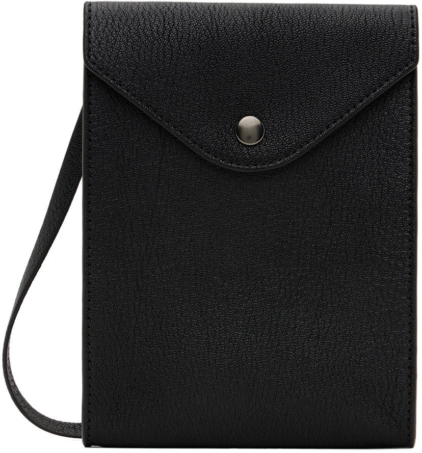Taška cez rameno LEMAIRE Lemaire Enveloppe Strap Shoulder Bag Čierna | SL0019 LL0035