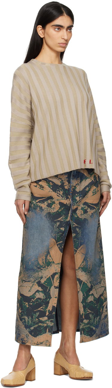 Sveter Eckhaus Latta Eckhaus Latta Keyboard Knit Sweater Béžová | 8026-EL-PS25-DU -, 3