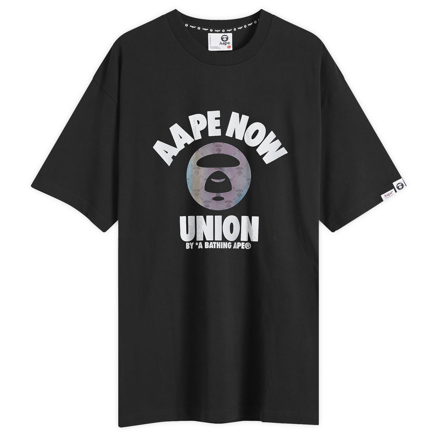 Tričko AAPE by A Bathing Ape AAPE College Union T-Shirt, Size Large Čierna | AAPTEM1561XXNBKX, 0