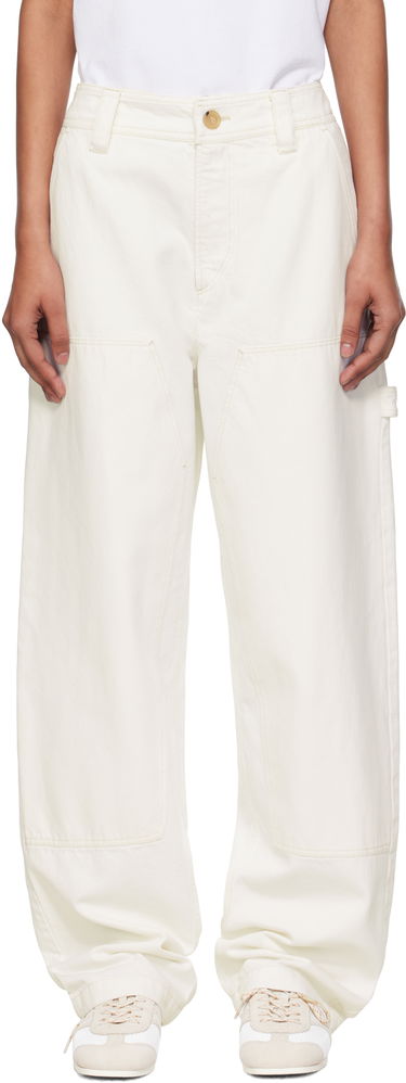 Cargo nohavice A.P.C. A.P.C. Gustav Carpenter Pants Biela | COGZV-M08484, 0