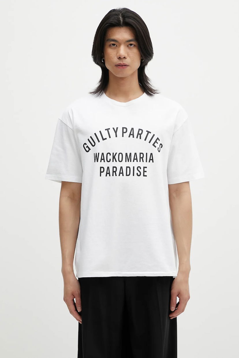 Tričko WACKO MARIA Wacko Maria Paradise Printed T-Shirt Biela | 25SS.WMT.WT10