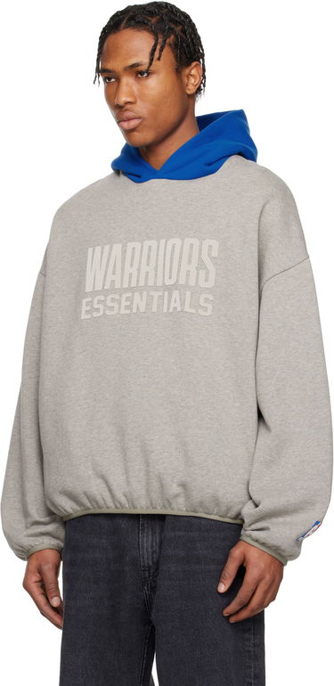 Mikina Fear of God Fear of God ESSENTIALS NBA Warriors Pull Over Hoodie Šedá | 192AL246502F, 3