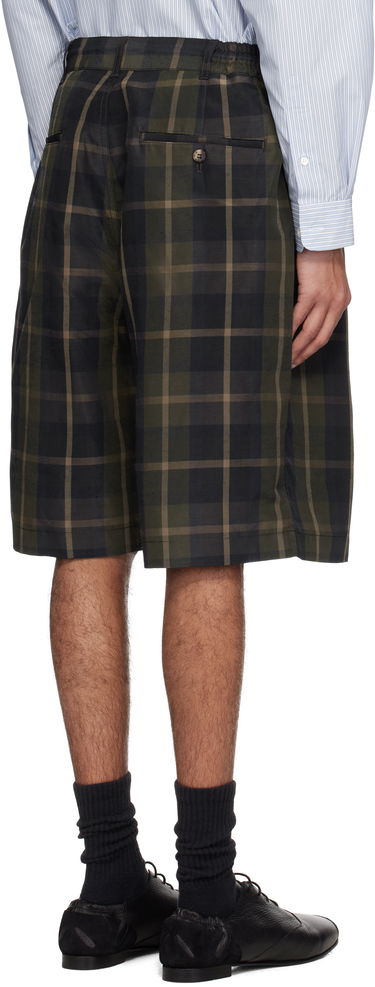 Šortky Comme des Garçons Comme des Garçons Homme Pleated Plaid Shorts Zelené | HO-P035-051, 2