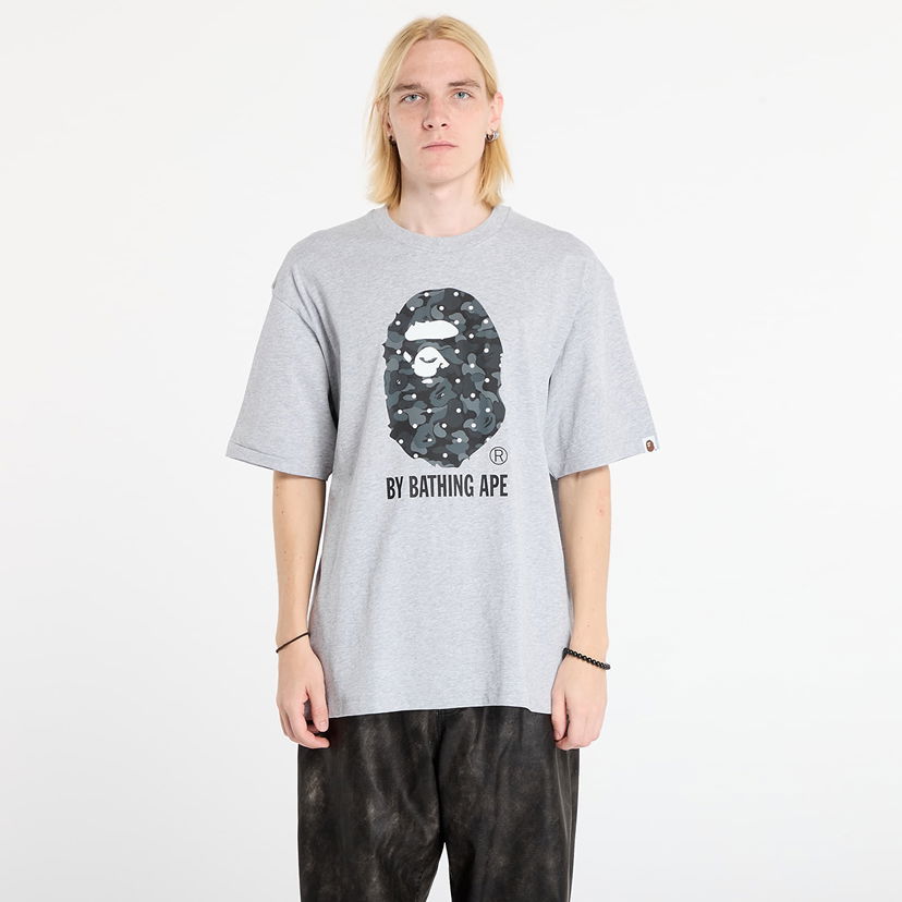 Tričko BAPE Abc Dot Camo By Bathing Ape Relaxed Fit T-Shirt Šedá | 001TEL801313MGRA