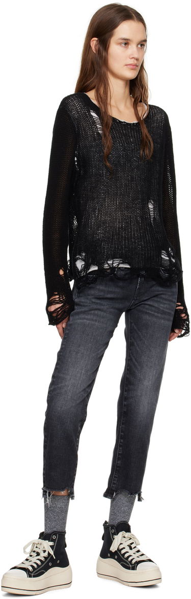 Džínsy R13 R13 Boy Straight Jeans Čierna | R13W0091-816B, 3