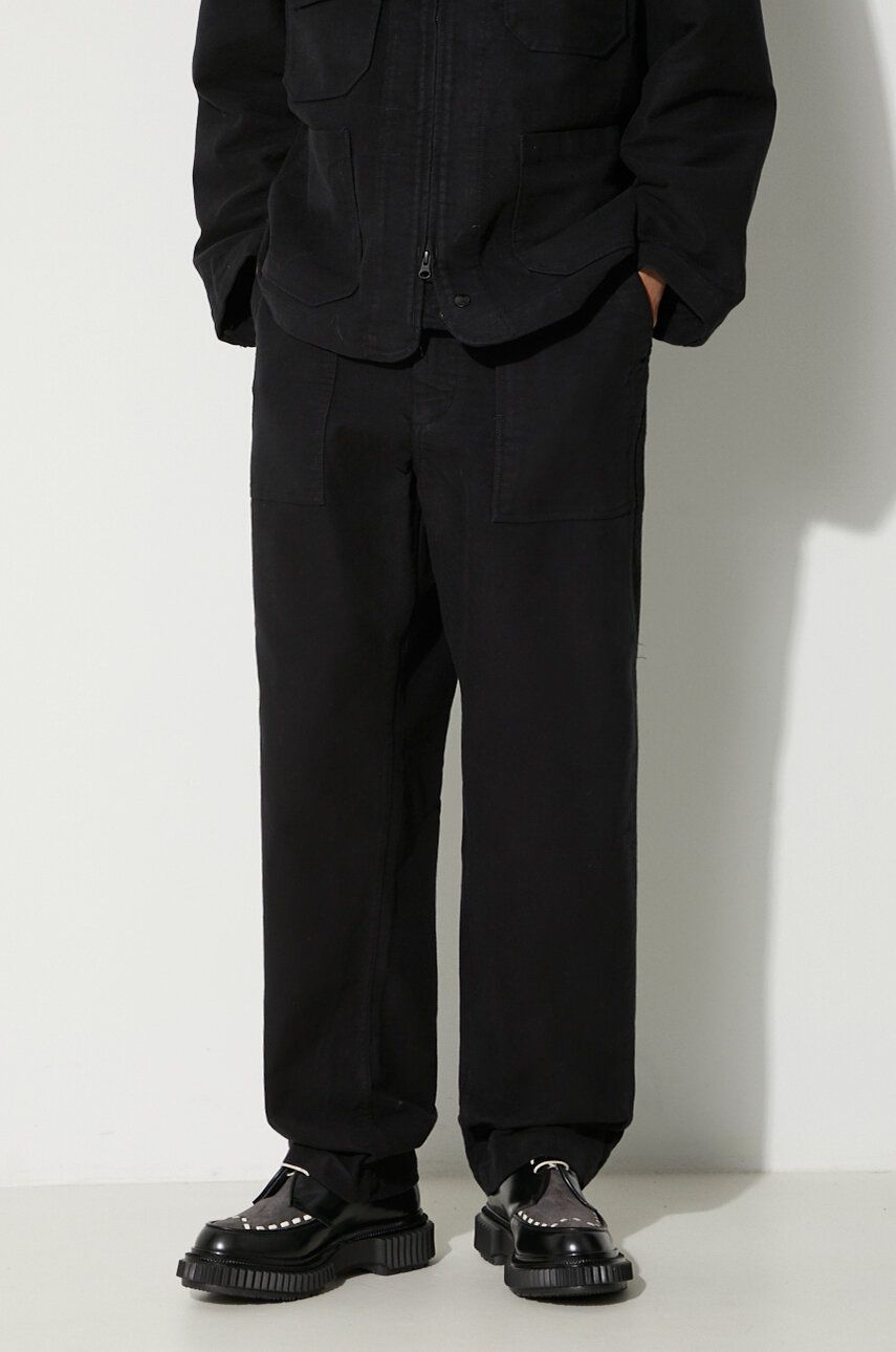 Cargo nohavice Engineered Garments Fatigue Wide Leg Cotton Pants Čierna | 23F1F004.SD010, 0