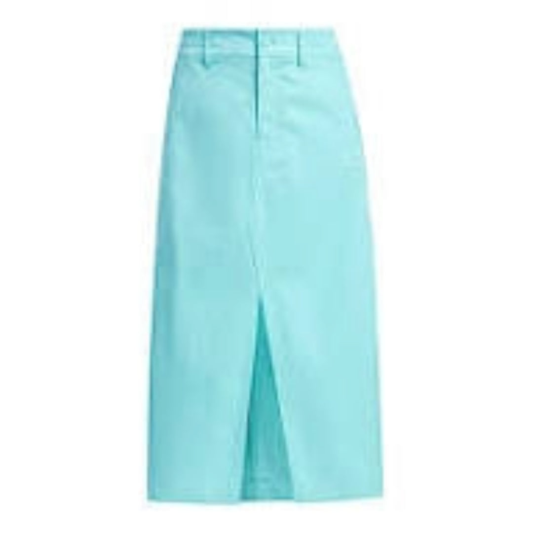 Sukňa adidas Originals Aqua Blue Front Slit Midi Skirt Tyrkysová | JE3494, 0
