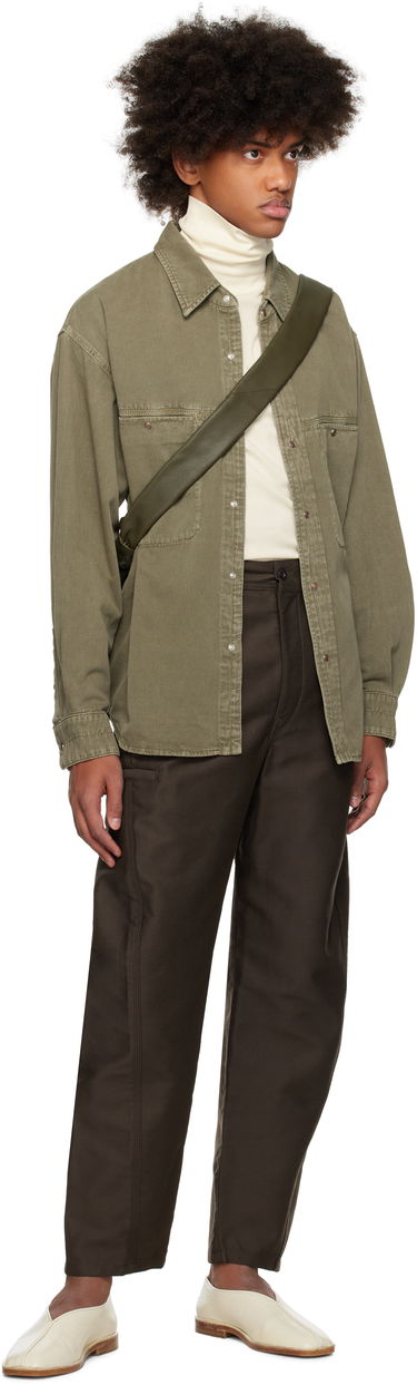 Košeľa LEMAIRE Lemaire Snaps Denim Shirt Zelené | SH1126 LD1027, 3