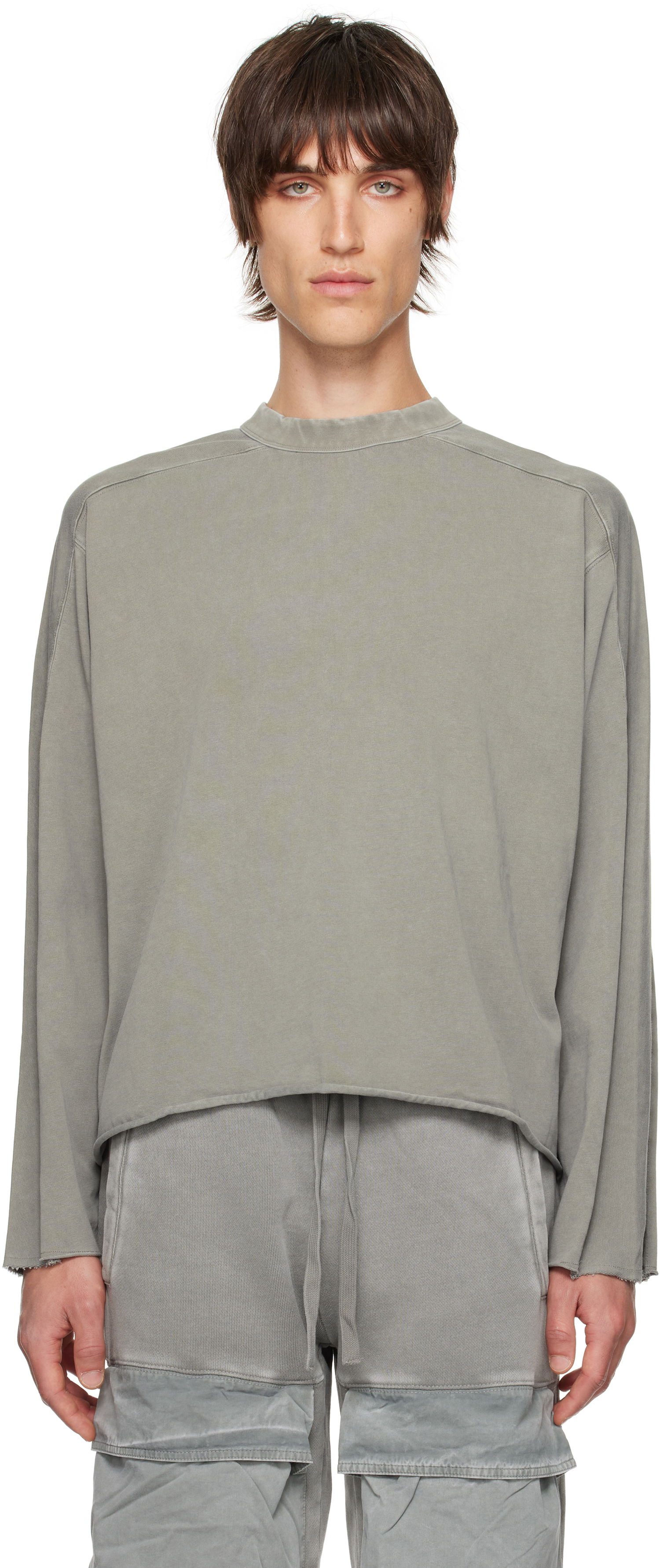 Tričko Entire Studios Long Sleeve T-Shirt Šedá | ES2486RH, 0
