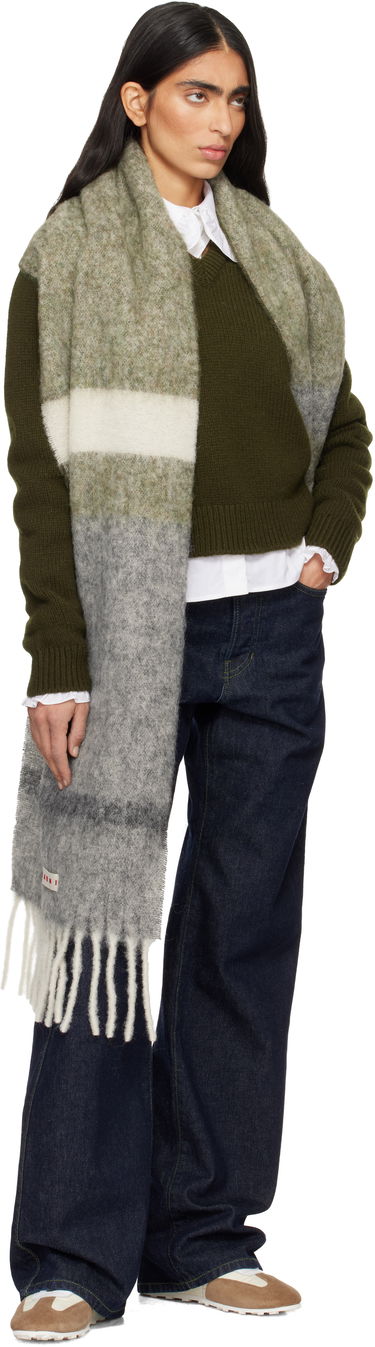 Šál Marni Alpaca Striped Fringe Scarf Rôznofarebný | SCMC0139Y0 UAW053, 2