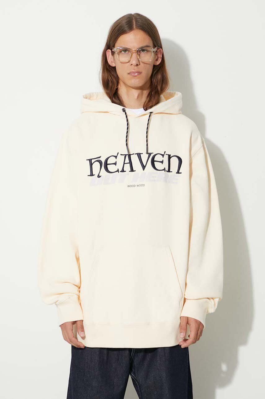Mikina WOOD WOOD Zeus Heaven Hoodie Béžová | 12335603.2493, 0