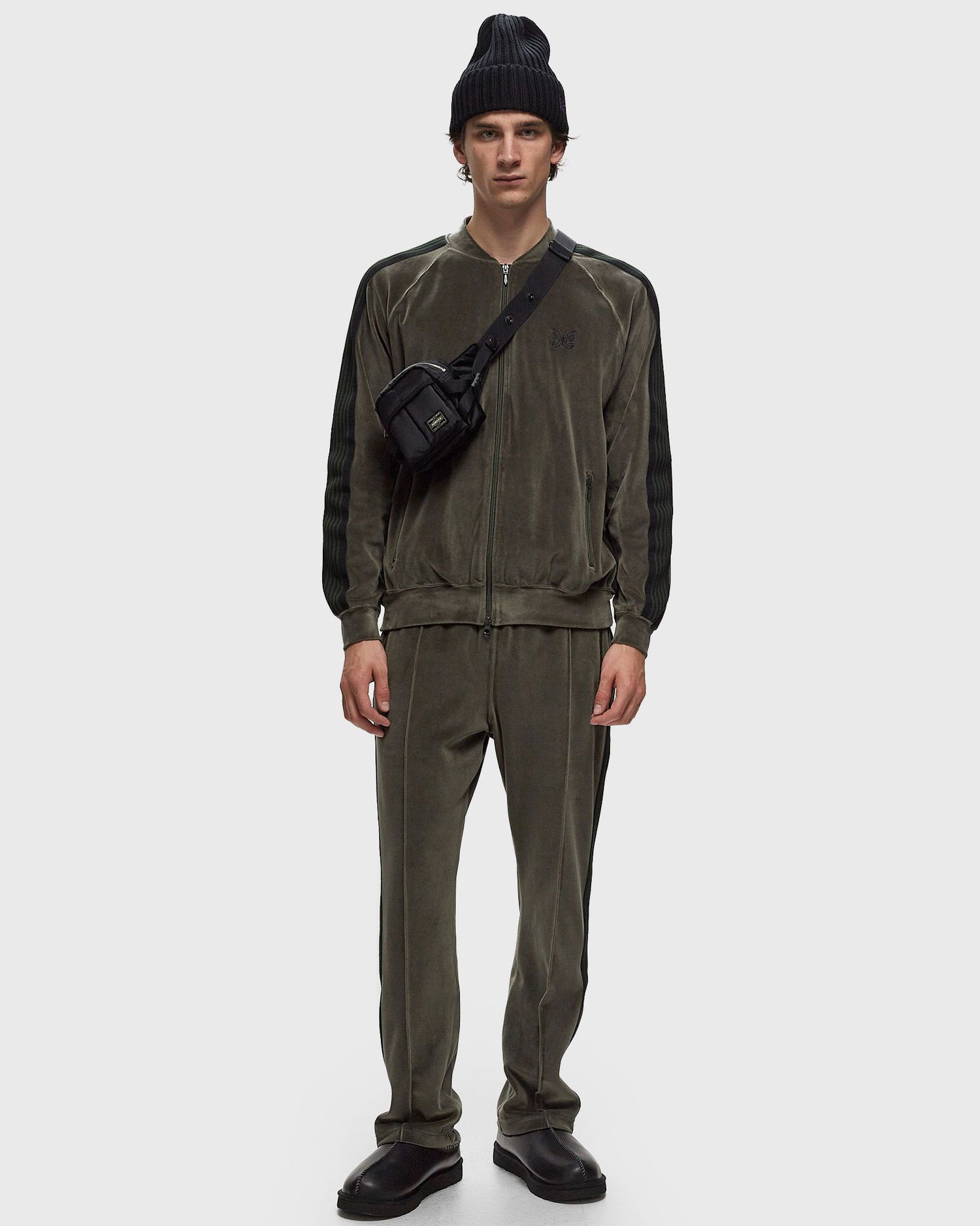 Súprava Needles Track Velour Zelené | PU278-B-OLIVE, 1