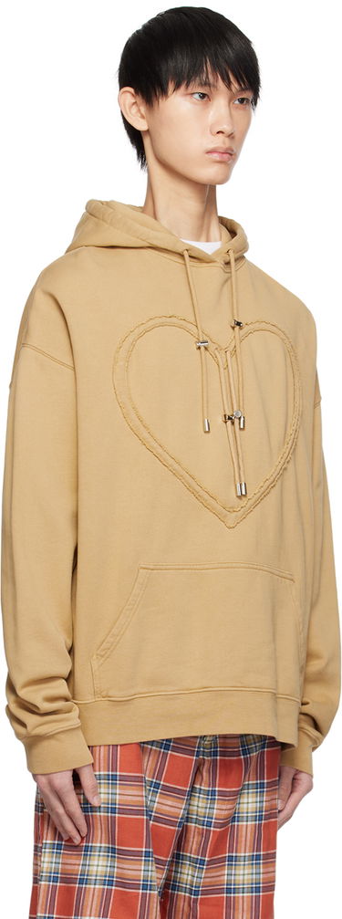 Mikina Collina Strada Collina Strada Heart Hoodie Béžová | XX8754, 1