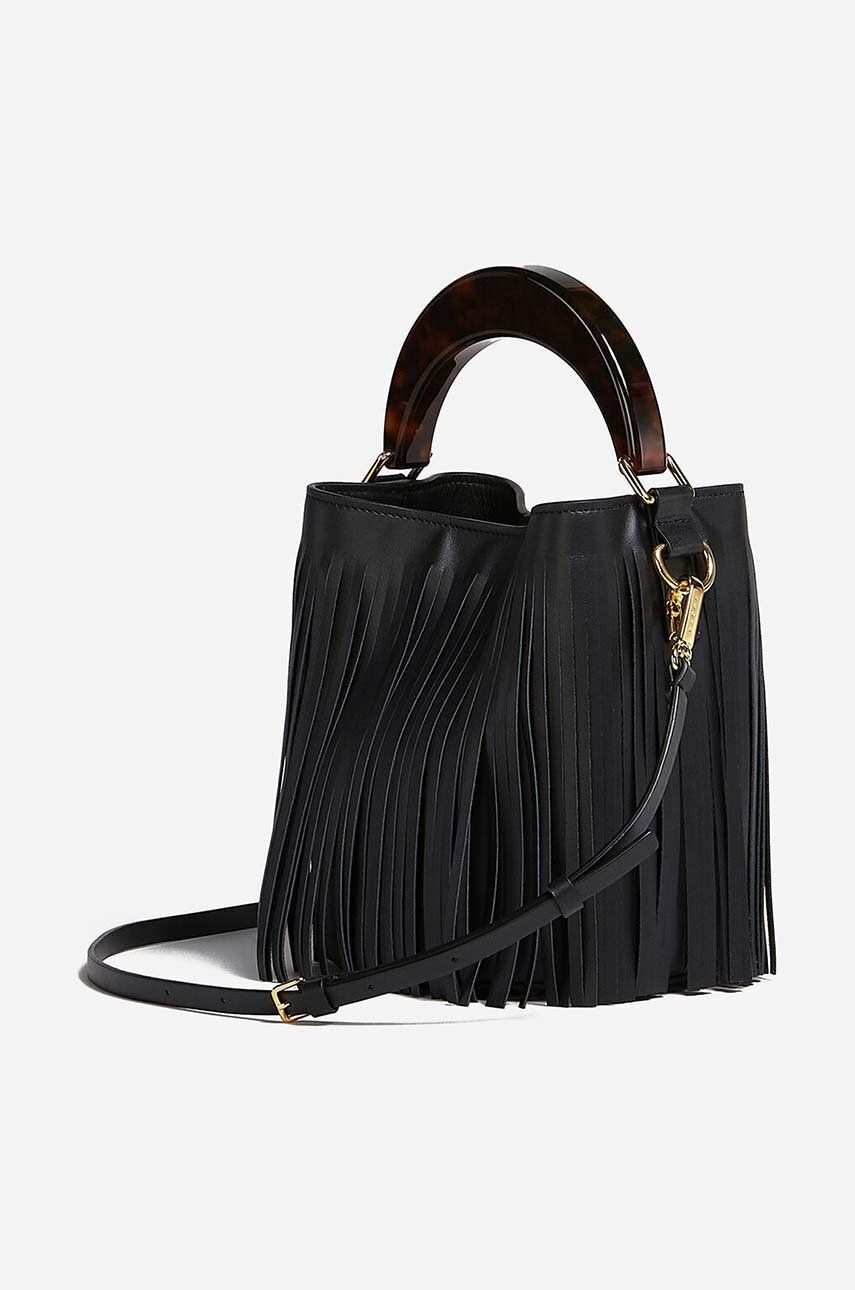 Kabelka Marni Fringed Leather Handbag Čierna | SCMPU09TL9.LV589.ZO280, 1