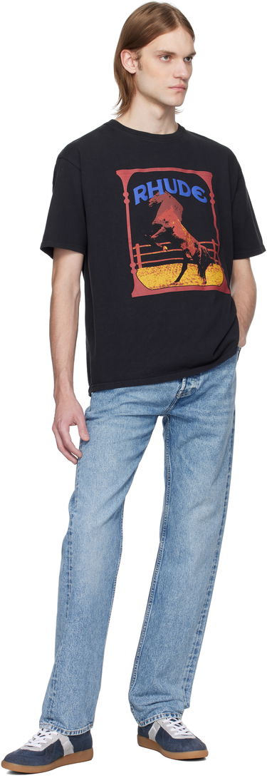 Tričko Rhude Rhude Cadre Horse Graphic Tee Čierna | RHSS25TT05012, 3