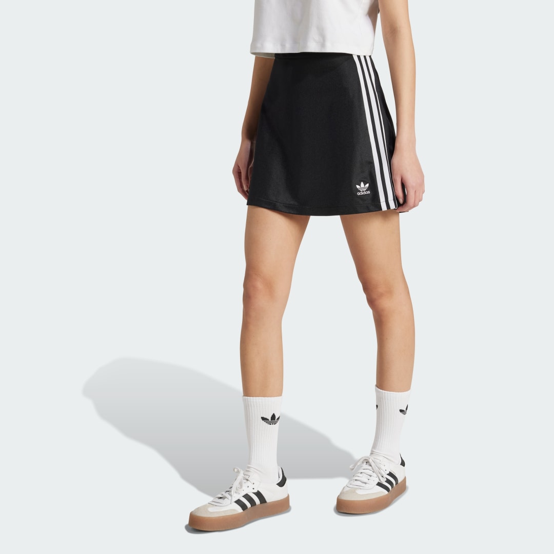Sukňa adidas Performance Adicolor 3-Stripes Mini Skirt Čierna | JD0281, 0