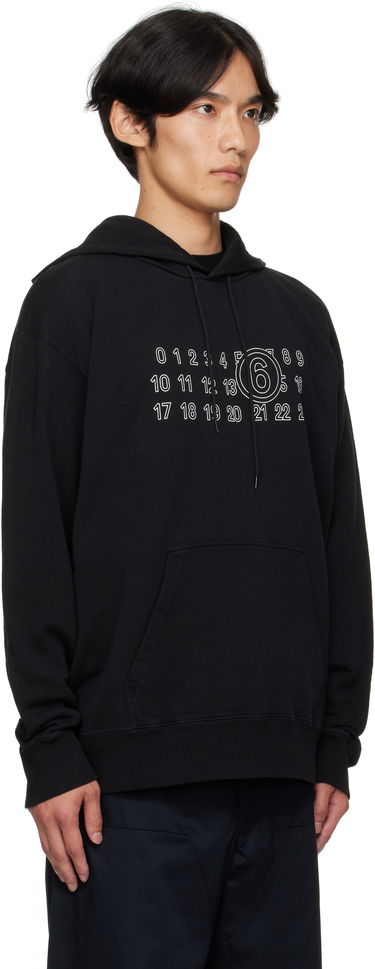 Mikina Maison Margiela MM6 Maison Margiela Cotton Numeric Hoodie Béžová | SH0GU0035 M25025, 4