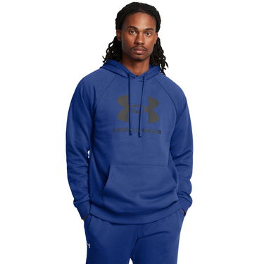 Mikina Under Armour Rival Logo Fleece Hoodie Modrá | 1379758-432, 0